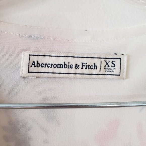 Abercrombie Floral Faux Wrap Skater Dress XS - Picture 5 of 7